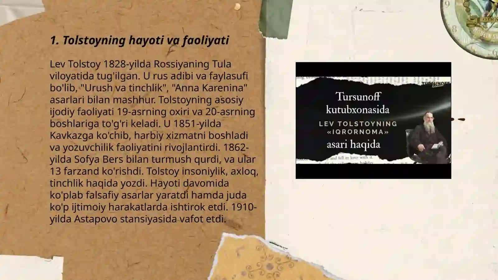 Lev Tolstoyning "Iqromoma " 3