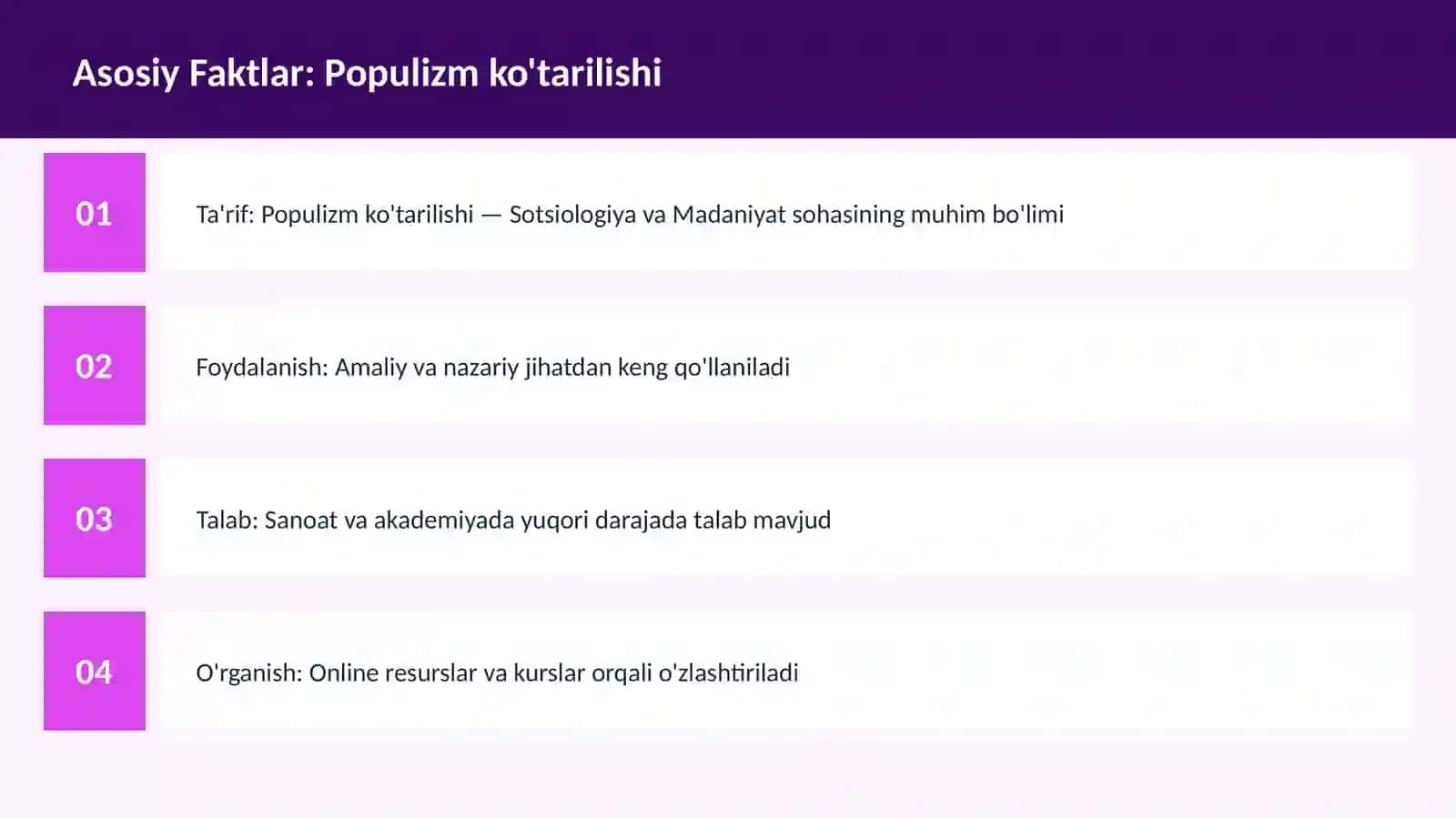 Populizm ko'tarilishi 3