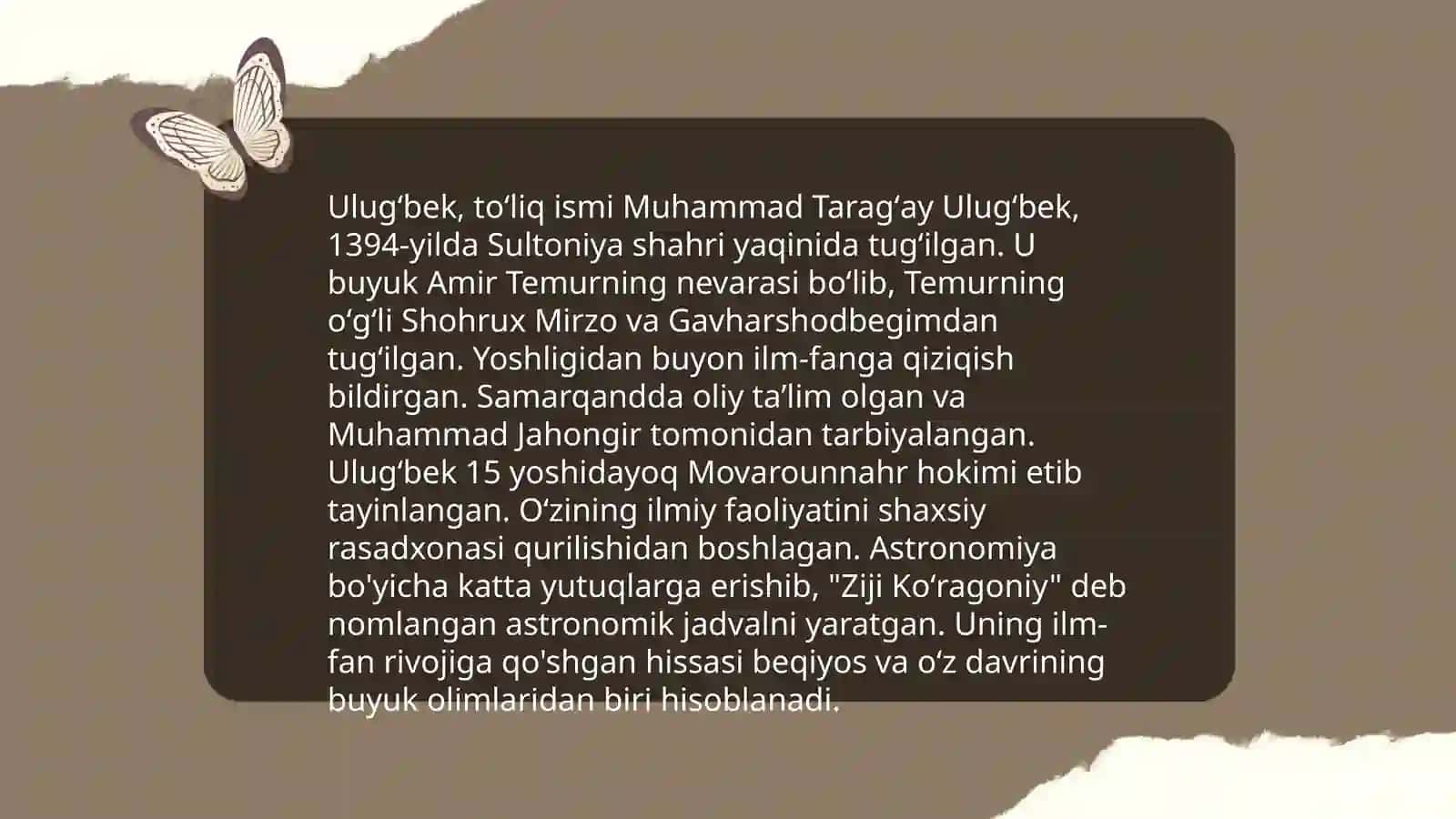 Ulugʻbek xazinasi 3