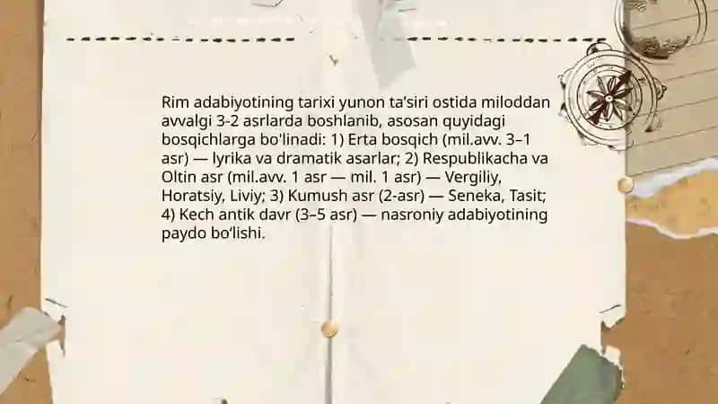 Rim adabiyoti 3