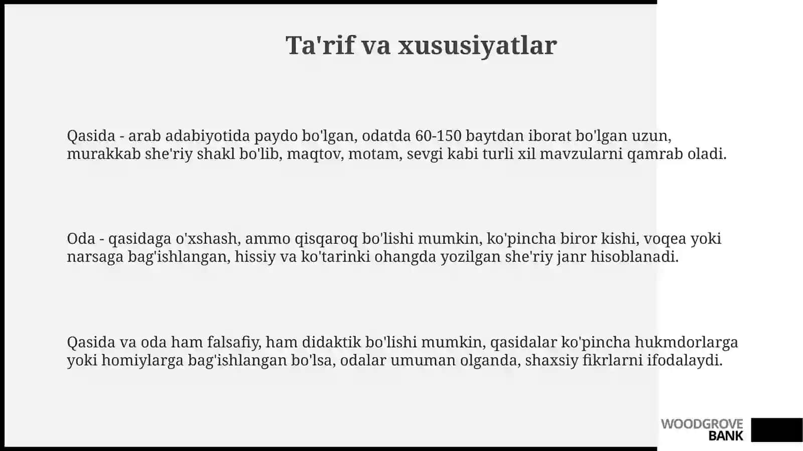 Oda va qasida tahlili 3