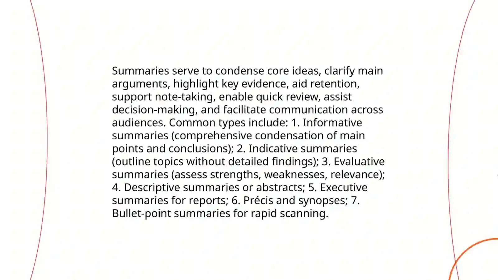 Writing summaries 3