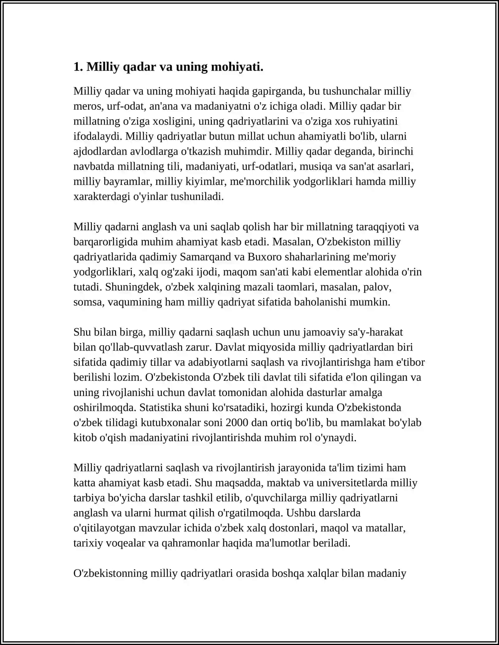 MILLODGA QADAR 3