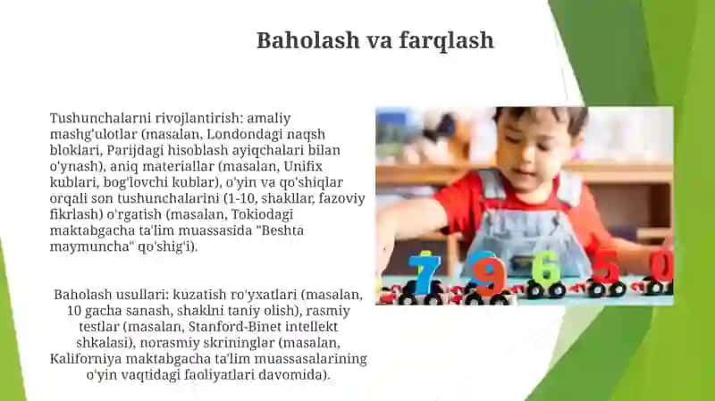 Bog'cha yoshidagi bolalarni matematik tasavvurlarini shakllantirish 3