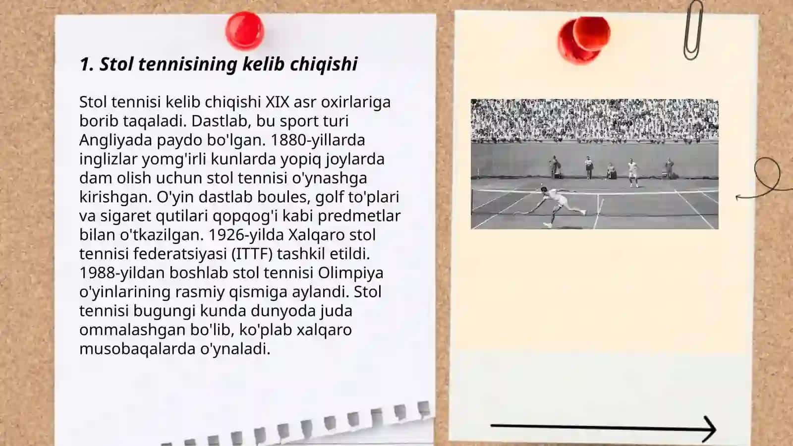 Stol Tennis Tarixi 3