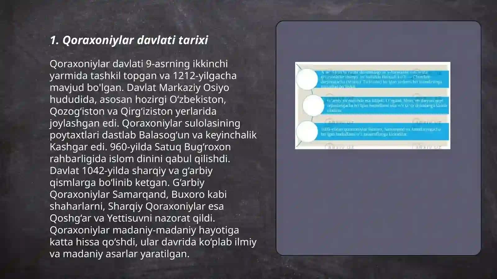 Qoraxoniylar davlati tarixi 3