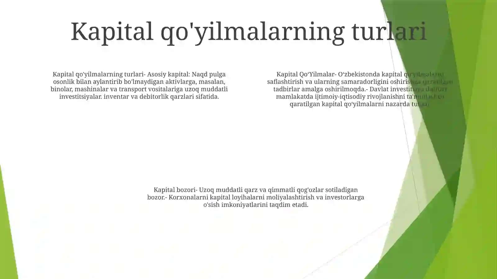 Kapital QoʻYilmalar VaKapitalBozori 3