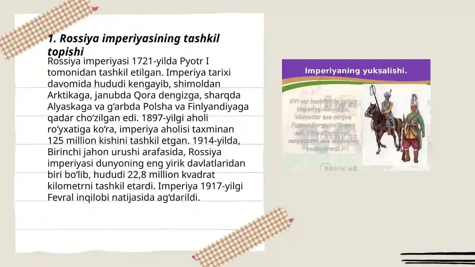 Rossiya imperiyasi tarixi 3