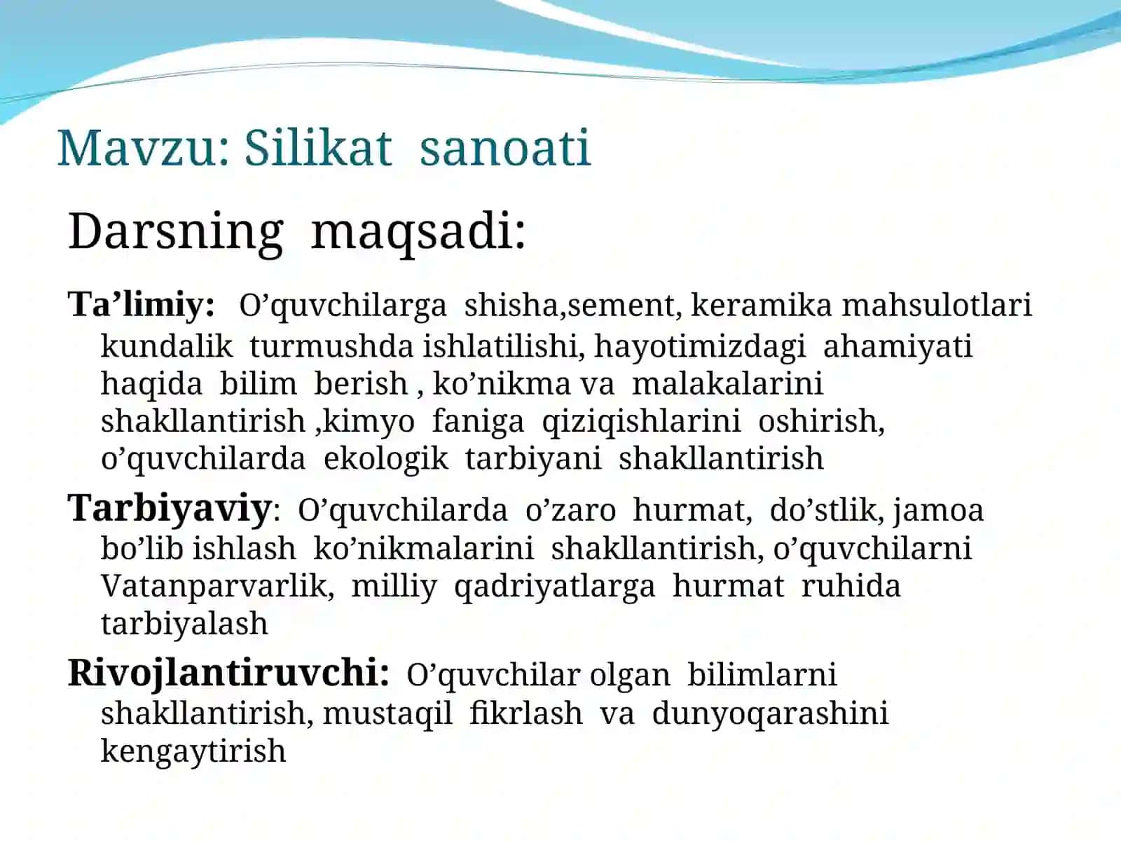 Silikat sanoati 3