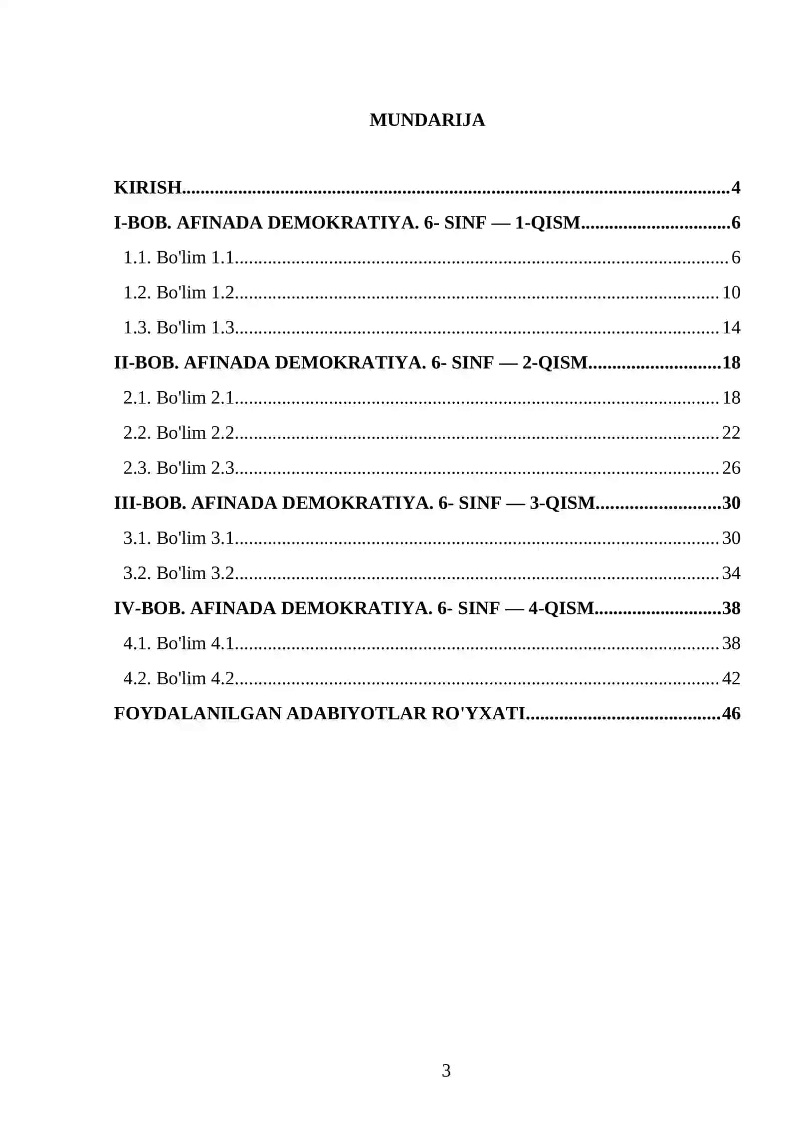 AFINADA DEMOKRATIYA. 6- SINF 3