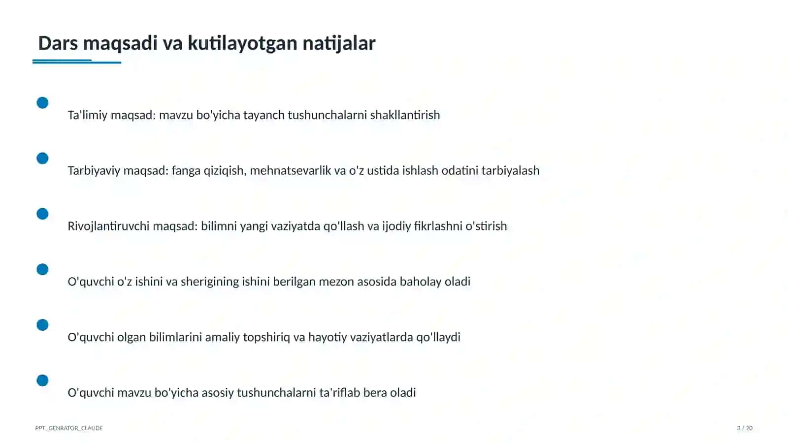 Countable and uncountable nouns (5-sinf) 3