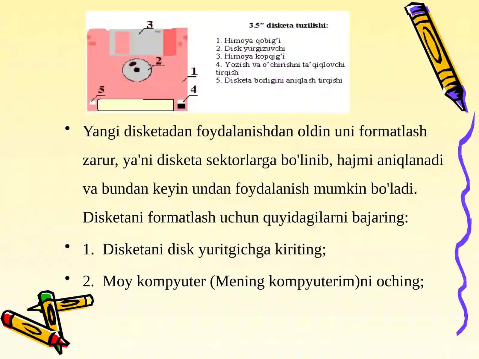DISKLAR BILAN ISHLASH 3