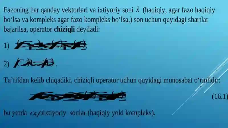Chiziqlioperatorlar 3