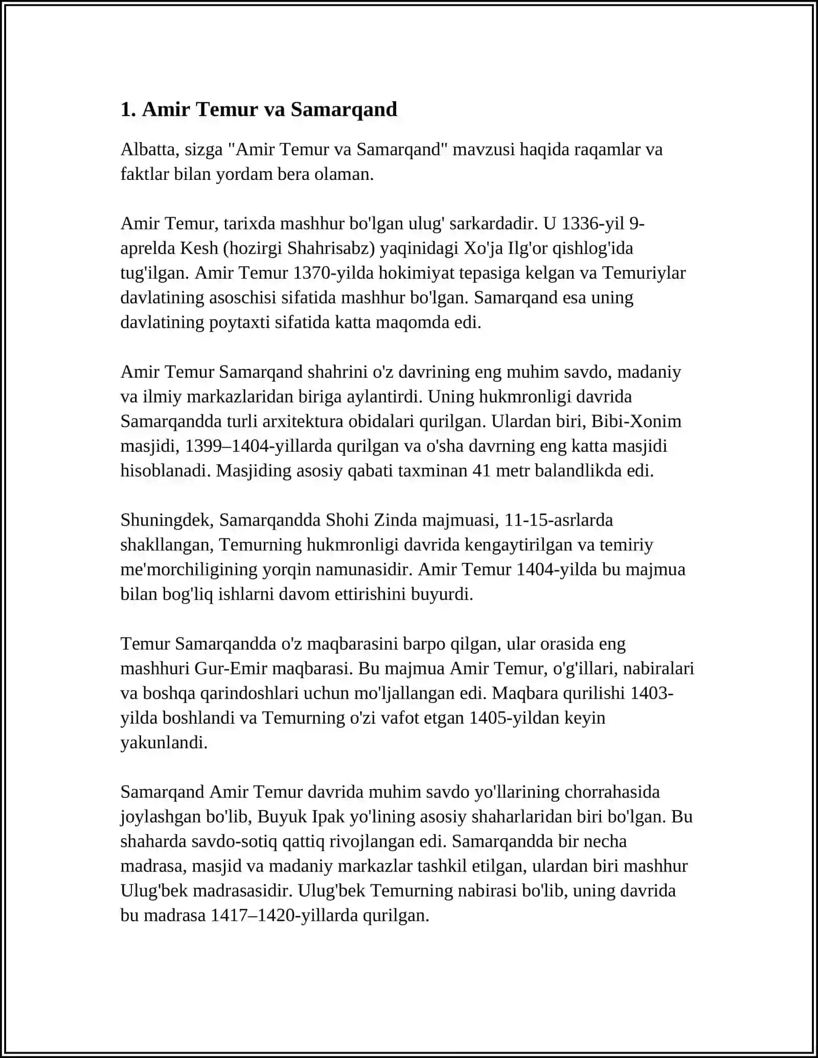 AMIR TEMUR 3
