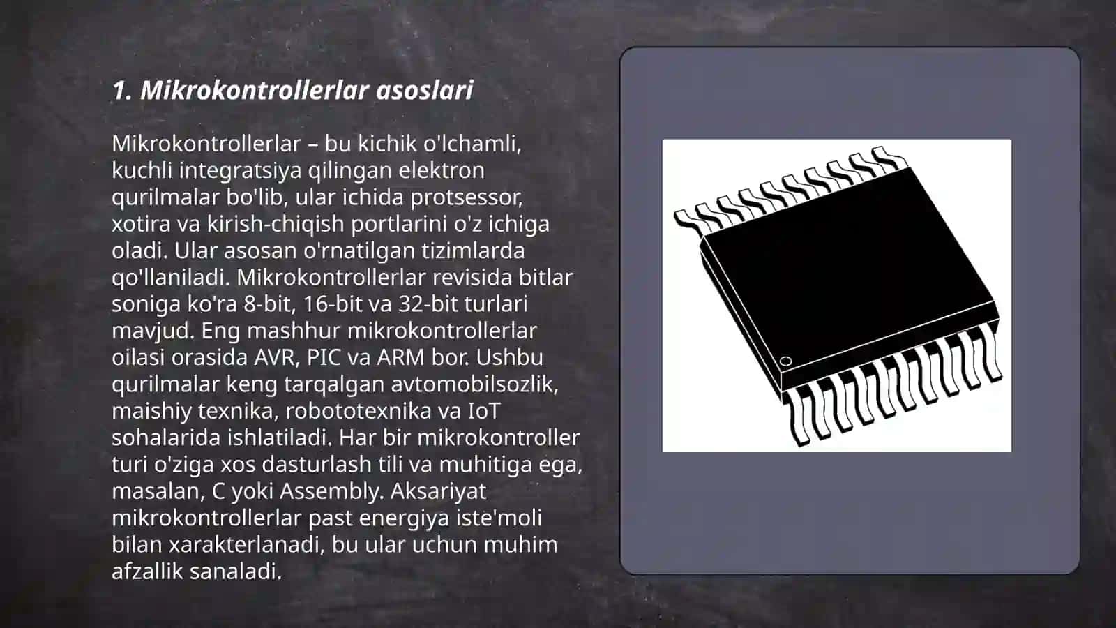 Mikrokontrollerlar asoslari 3