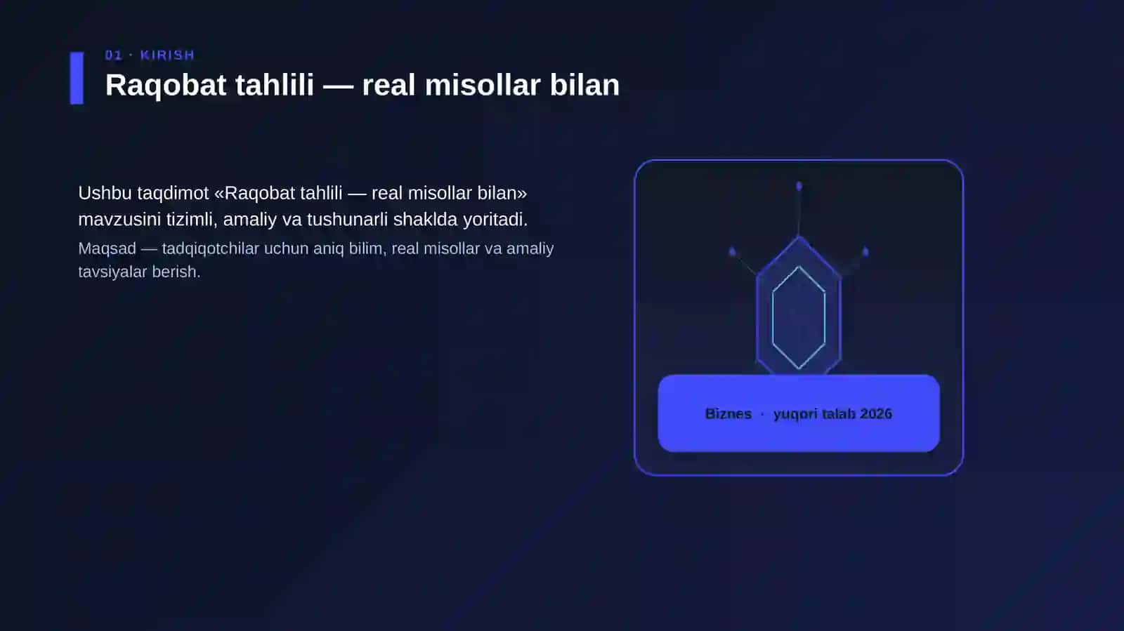 Raqobat tahlili — real misollar bilan 3