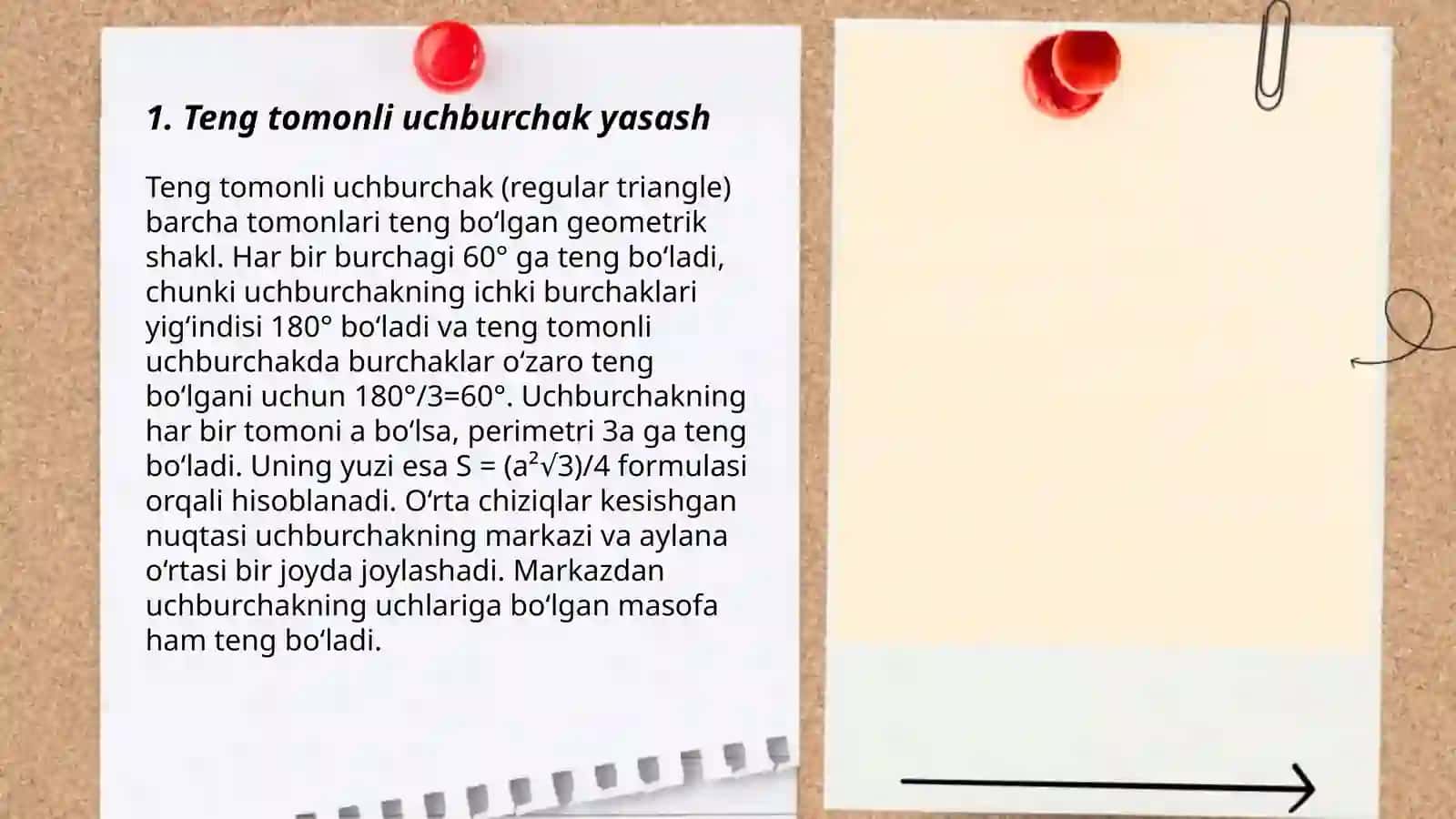 Uchburchakning yasash usullari 3