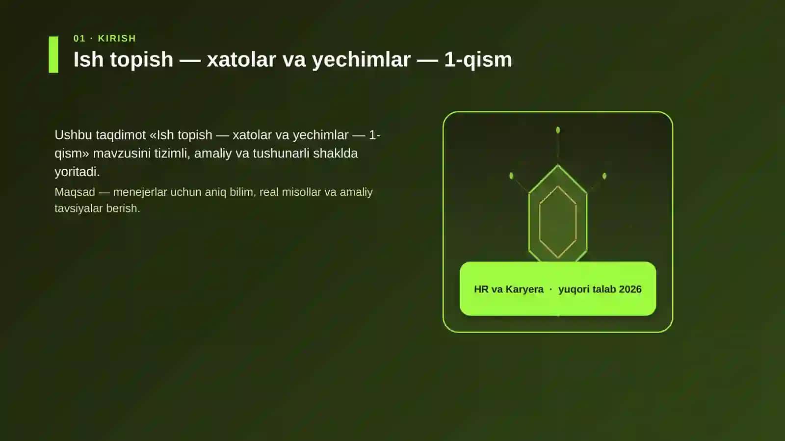 Ish topish — xatolar va yechimlar — 1-qism 3