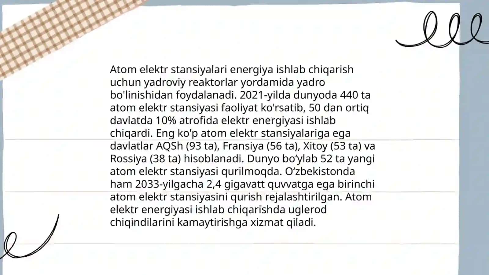 Atom elektr stansiyalari va yadroenergetika 3