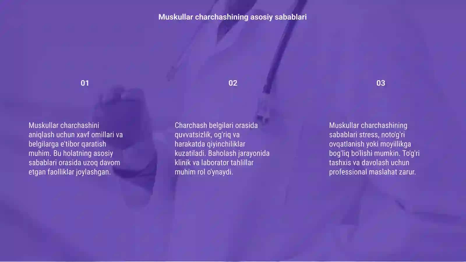 Muskullar charchashini aniqlash va baholash 3