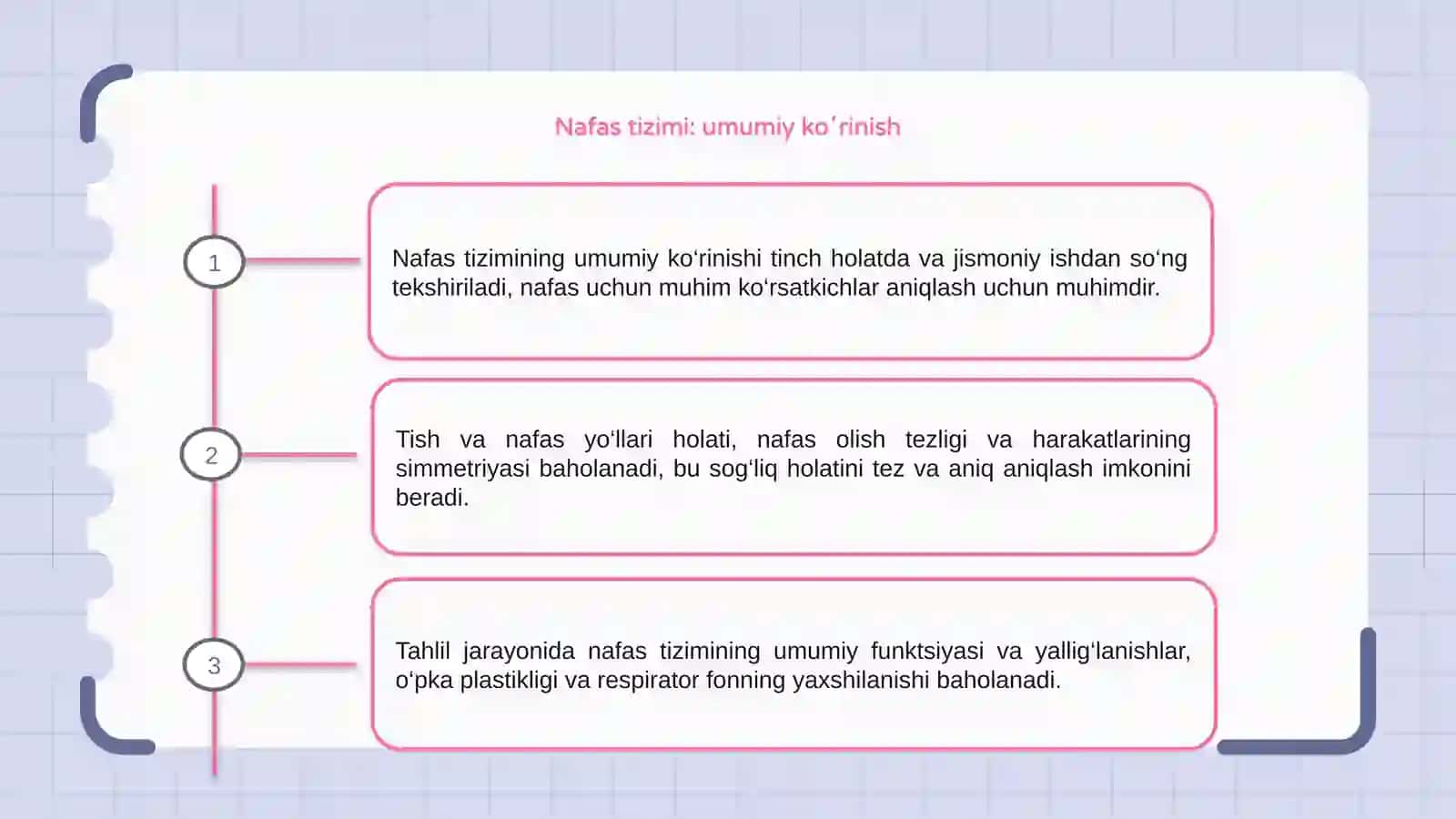 Nafas tizimining ayrim koʻrsatgichlarining tinch xolatda va jismoniy ishdan soʻng tekshirish 3