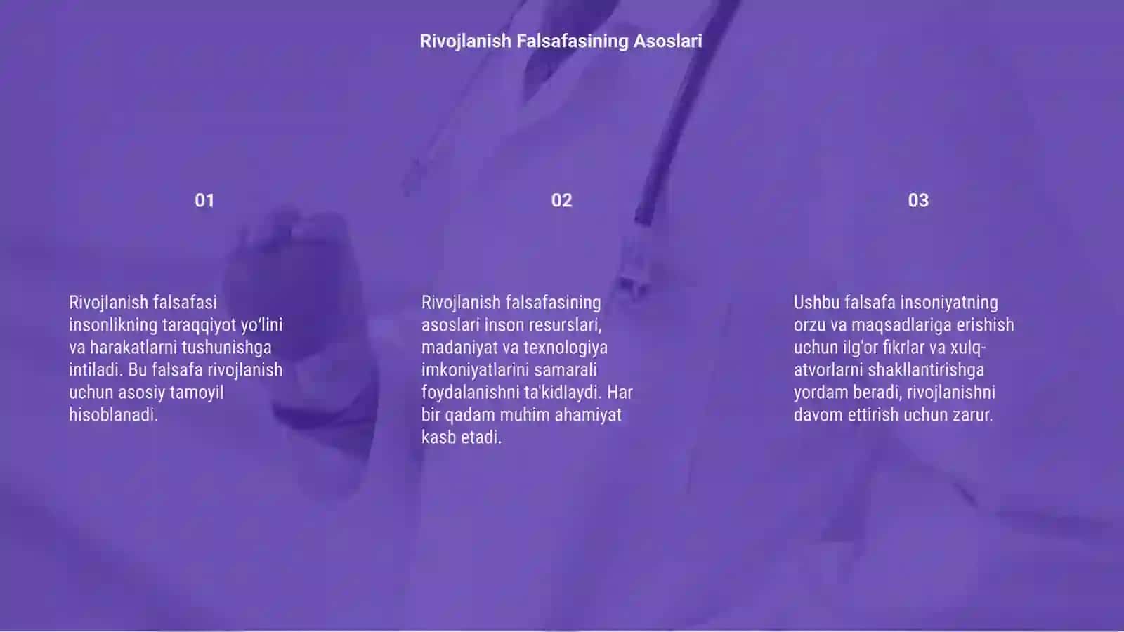Rivojlanish Falsafasi 3