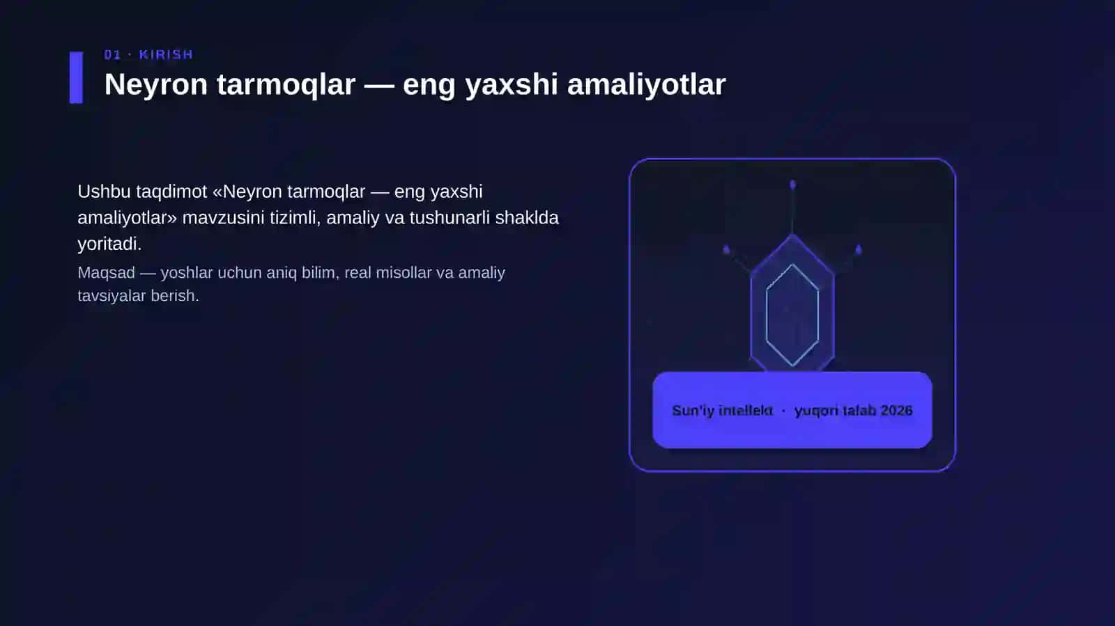 Neyron tarmoqlar — eng yaxshi amaliyotlar 3