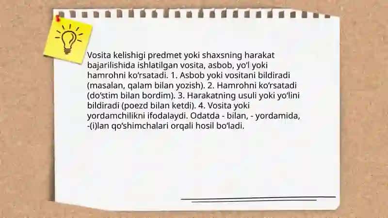 Vosita kelishigi 3
