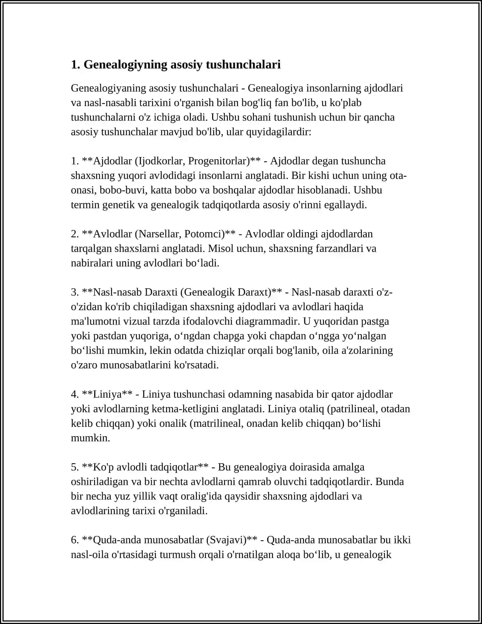 TILLARNING GENEALOGIK TASNIFI 3