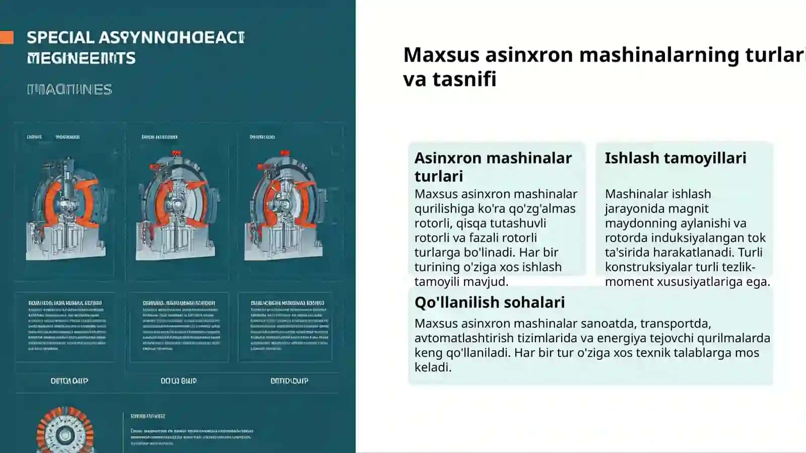 Maxsus Asinxron Mashinalar: Kuch va Samaradorlik 3