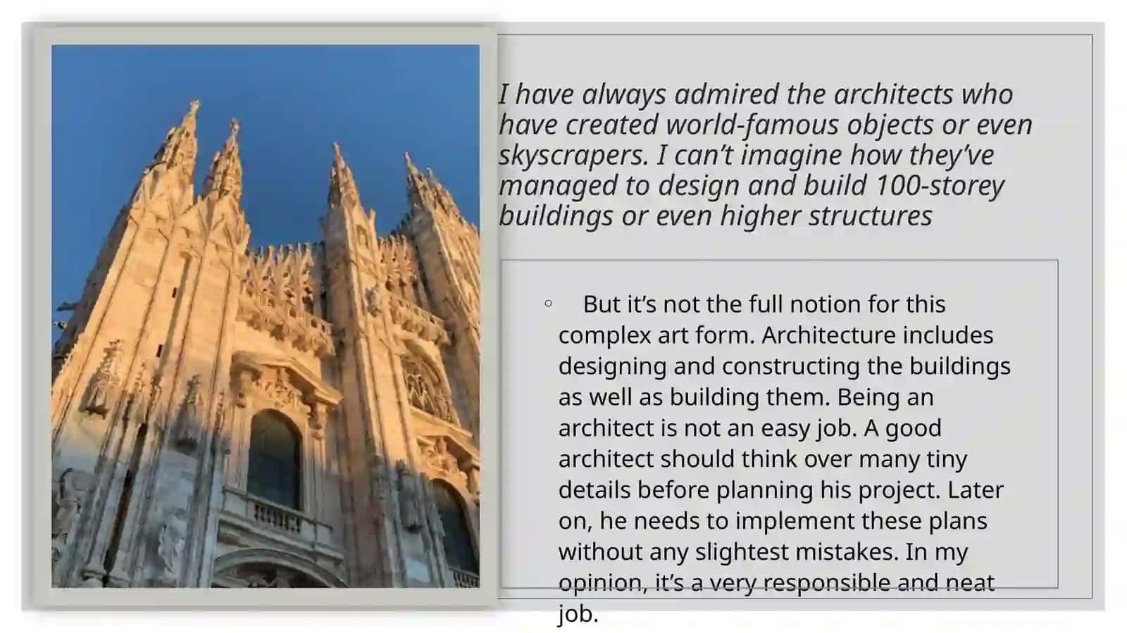 My Hobby is architecture 3