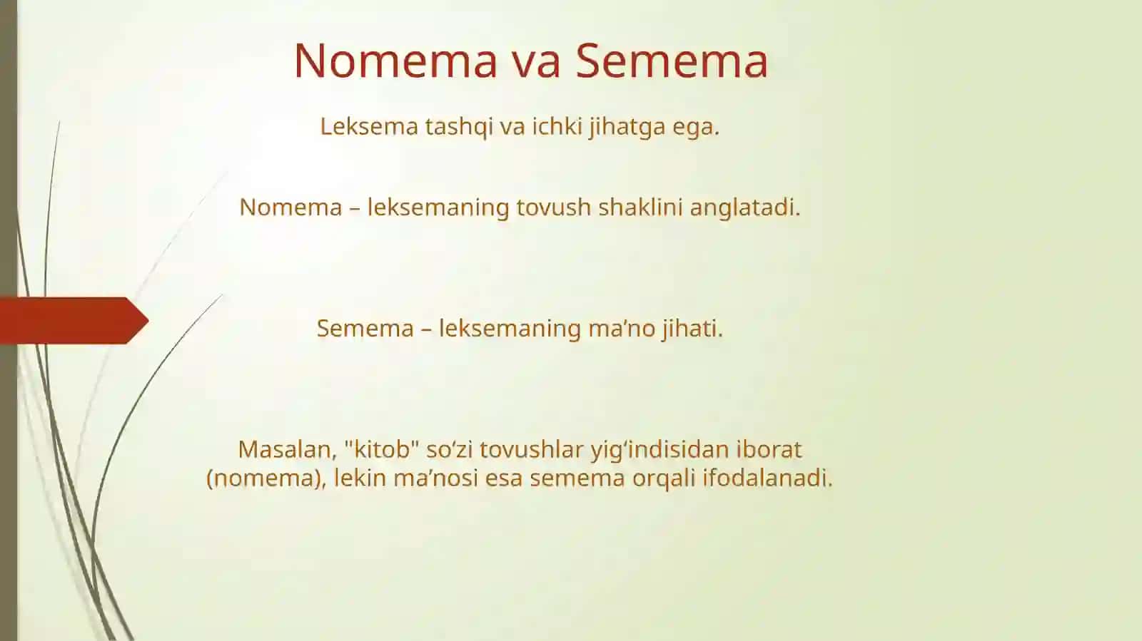 Semema va Semema Tushunchasi 3