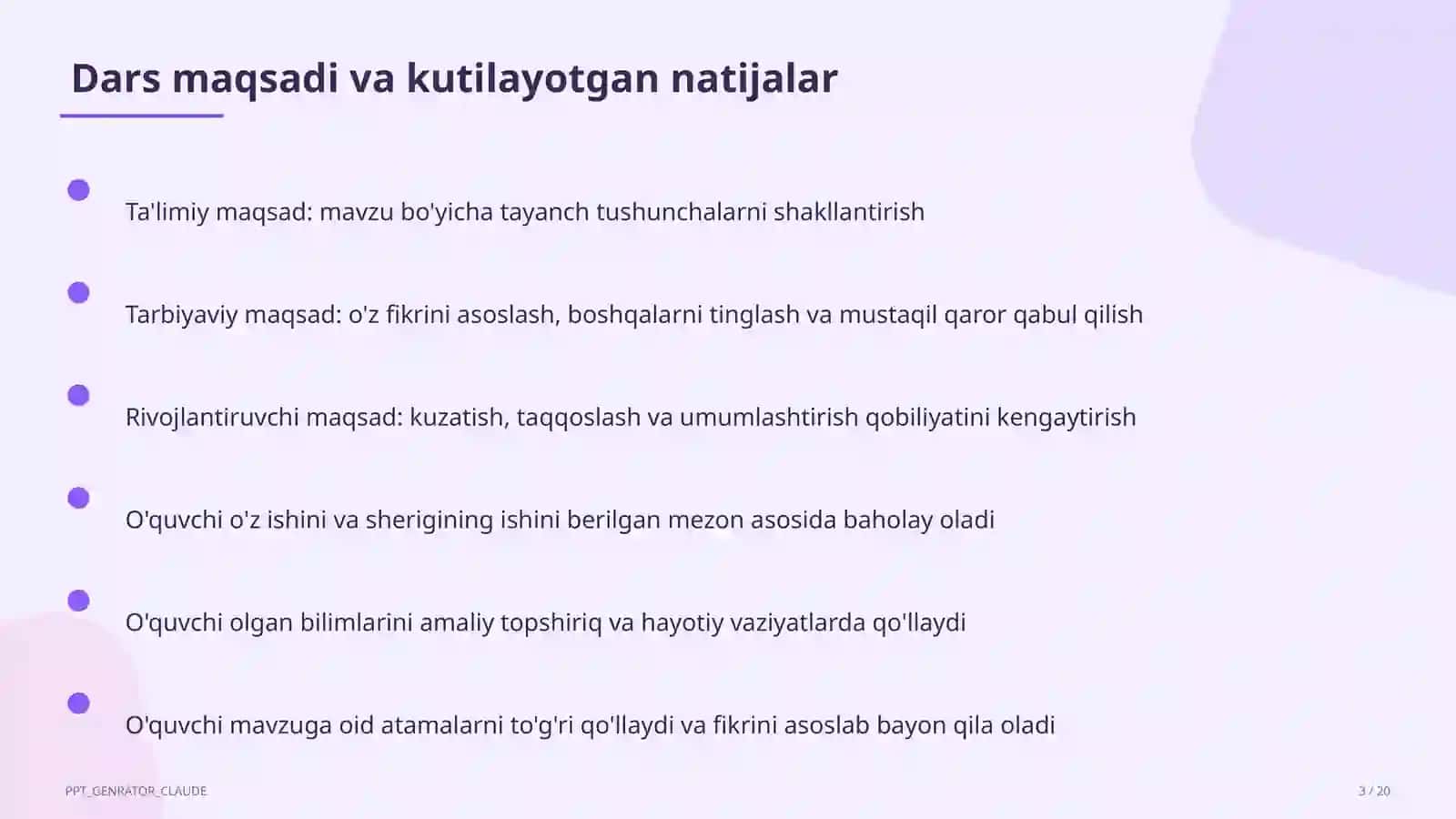Rus tilida fe'l turlari: tugallangan va tugallanmagan (6-sinf) 3