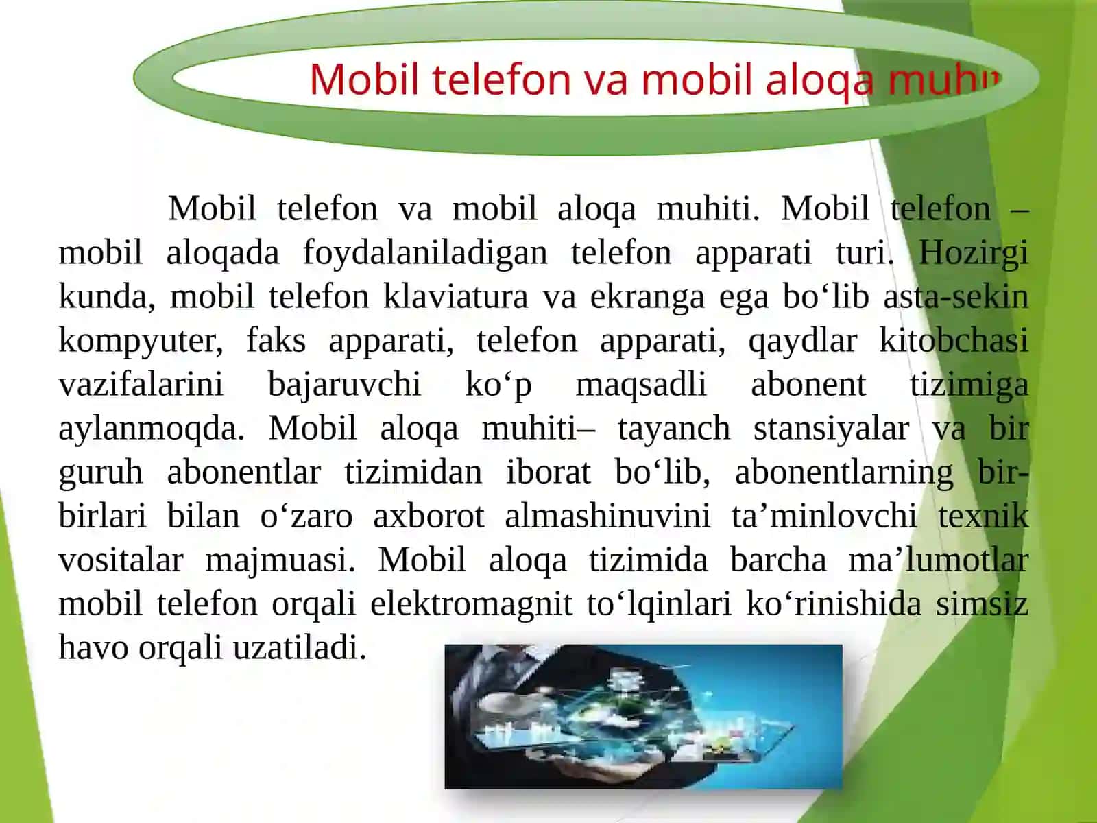 Mobil internet texnologiyalari 3