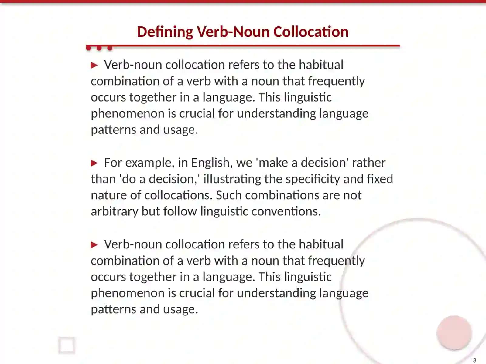 Verb-Noun Collocation 3