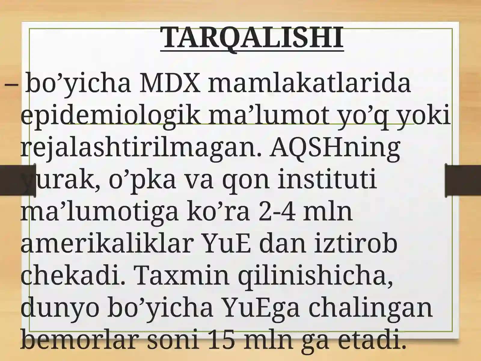 YURAK YETISHMOVCHILIGI 3