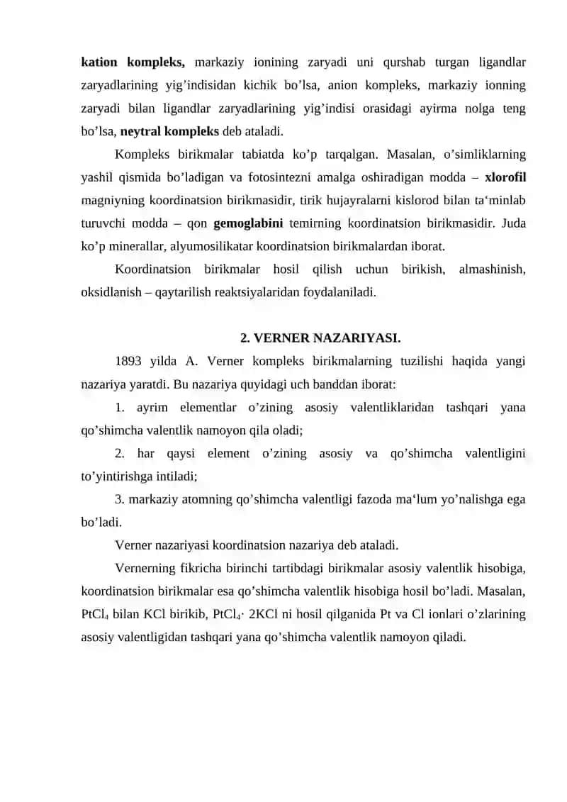 Kompleks birikmalar va ularning xillari 3