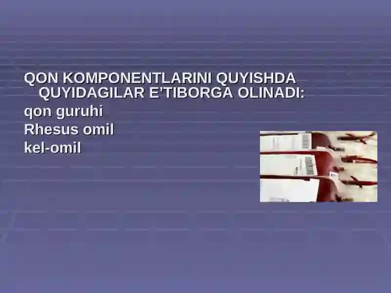 Transfuziologiya asoslari. 3