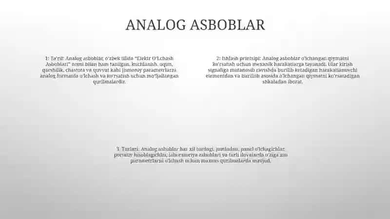 Elektr OʻLchash Asboblari 3