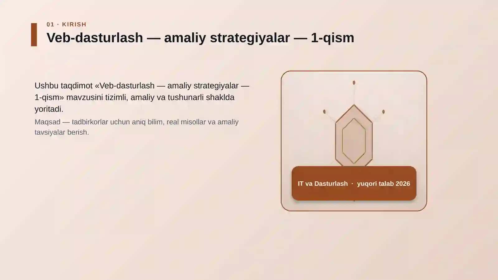 Veb-dasturlash — amaliy strategiyalar — 1-qism 3