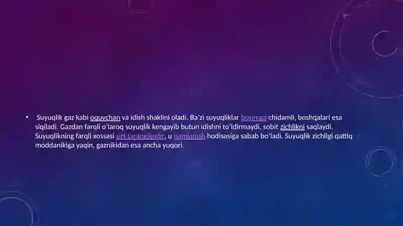 Suyuqlik va gazlar. Bosim 3