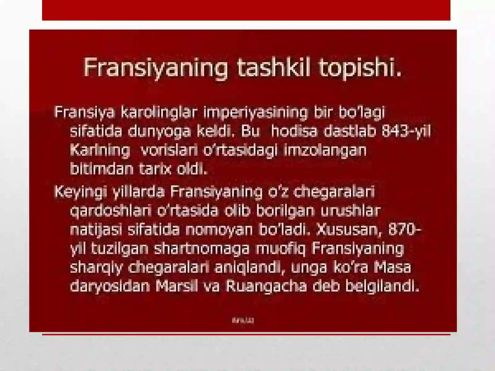 Mavzu: 9-11 asrlarda Fransiya 3