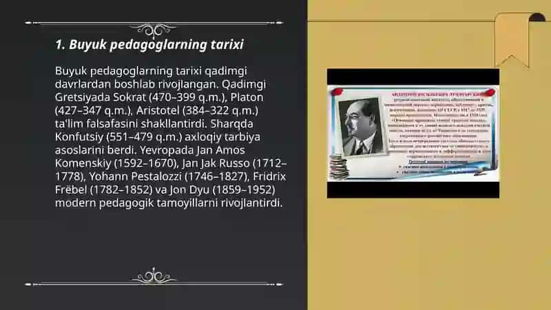 Buyuk pedagoglarning tarixi 3