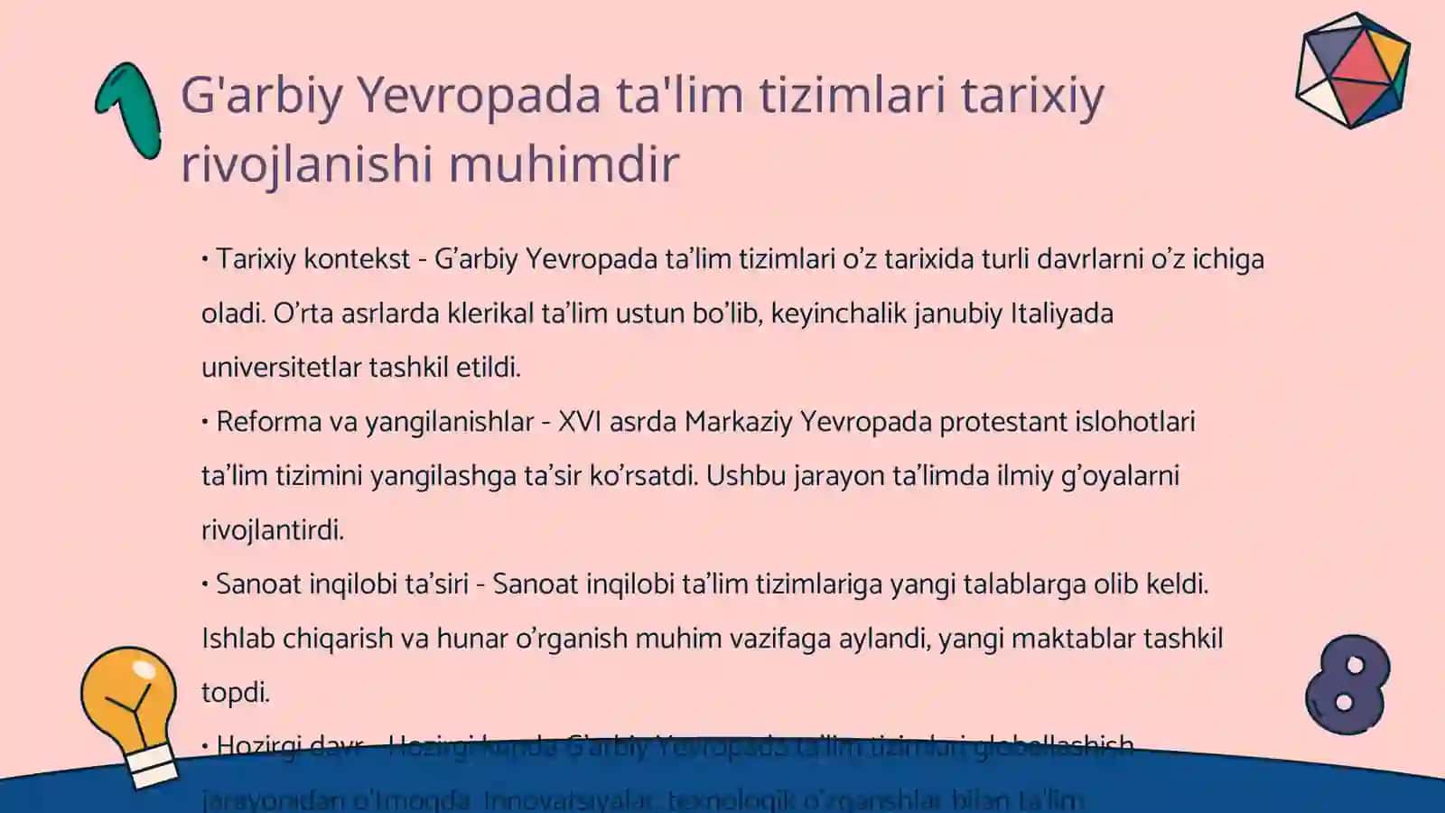 G'arbiy Yevropa ta'lim tizimlari 3