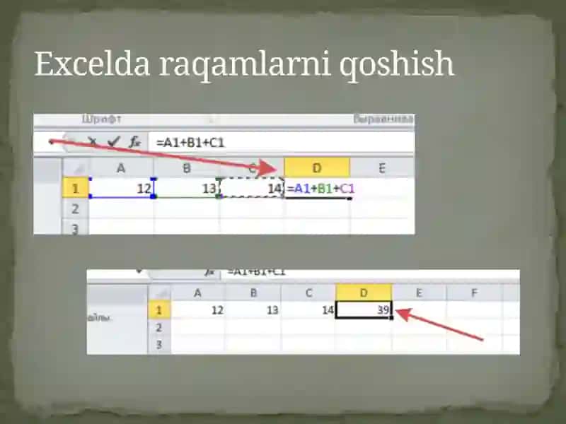 Excel dasturida formulalar bilan ishlashni o'rganish 3
