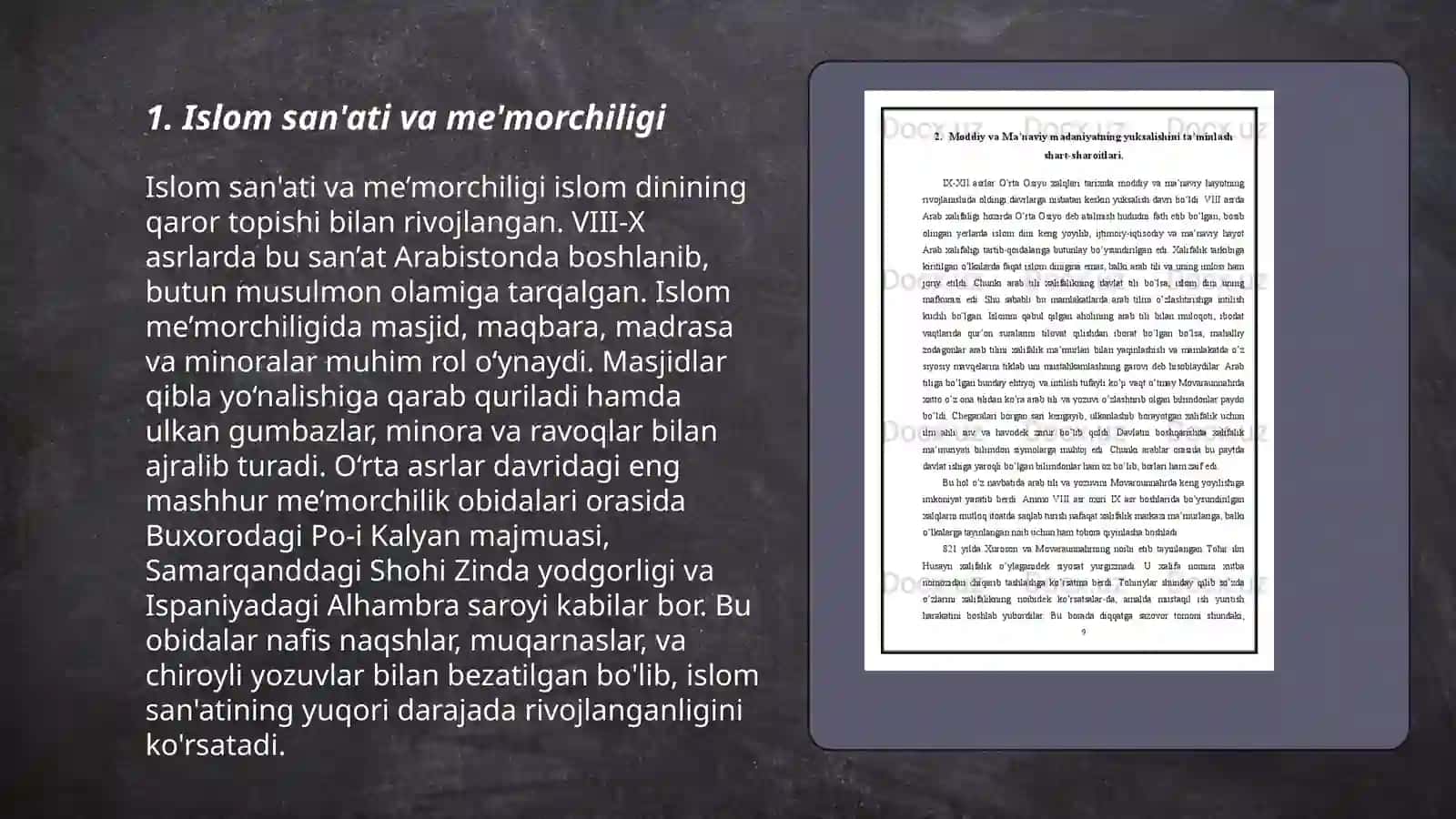 Islom san'ati va me'morchiligi 3