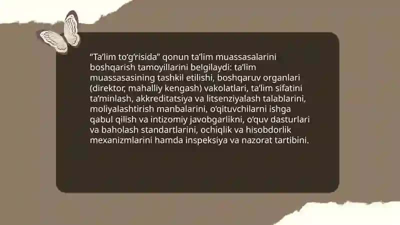 Ta'lim muassalarini boshqarishga doir huquqiy me'yoriy hujjatlar 3