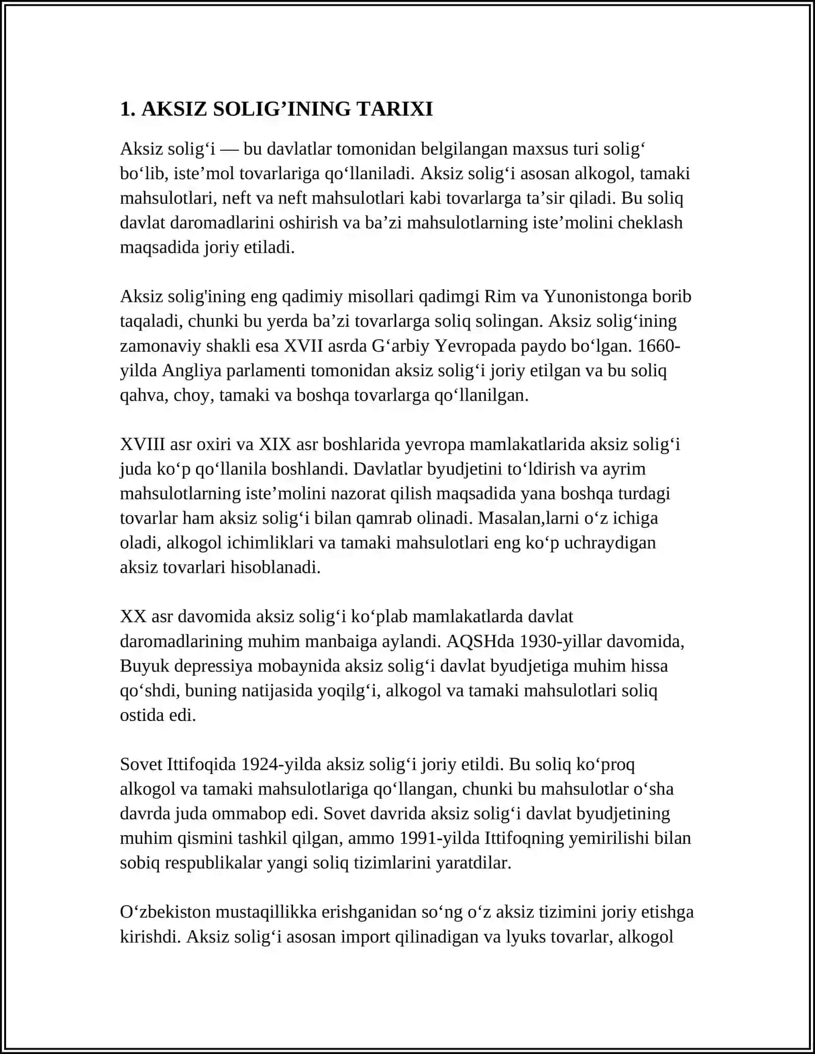 AKSIZ SOLIG’I 3