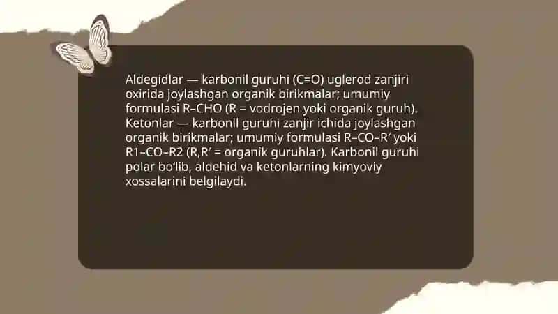 Aldegid va ketonlar 3