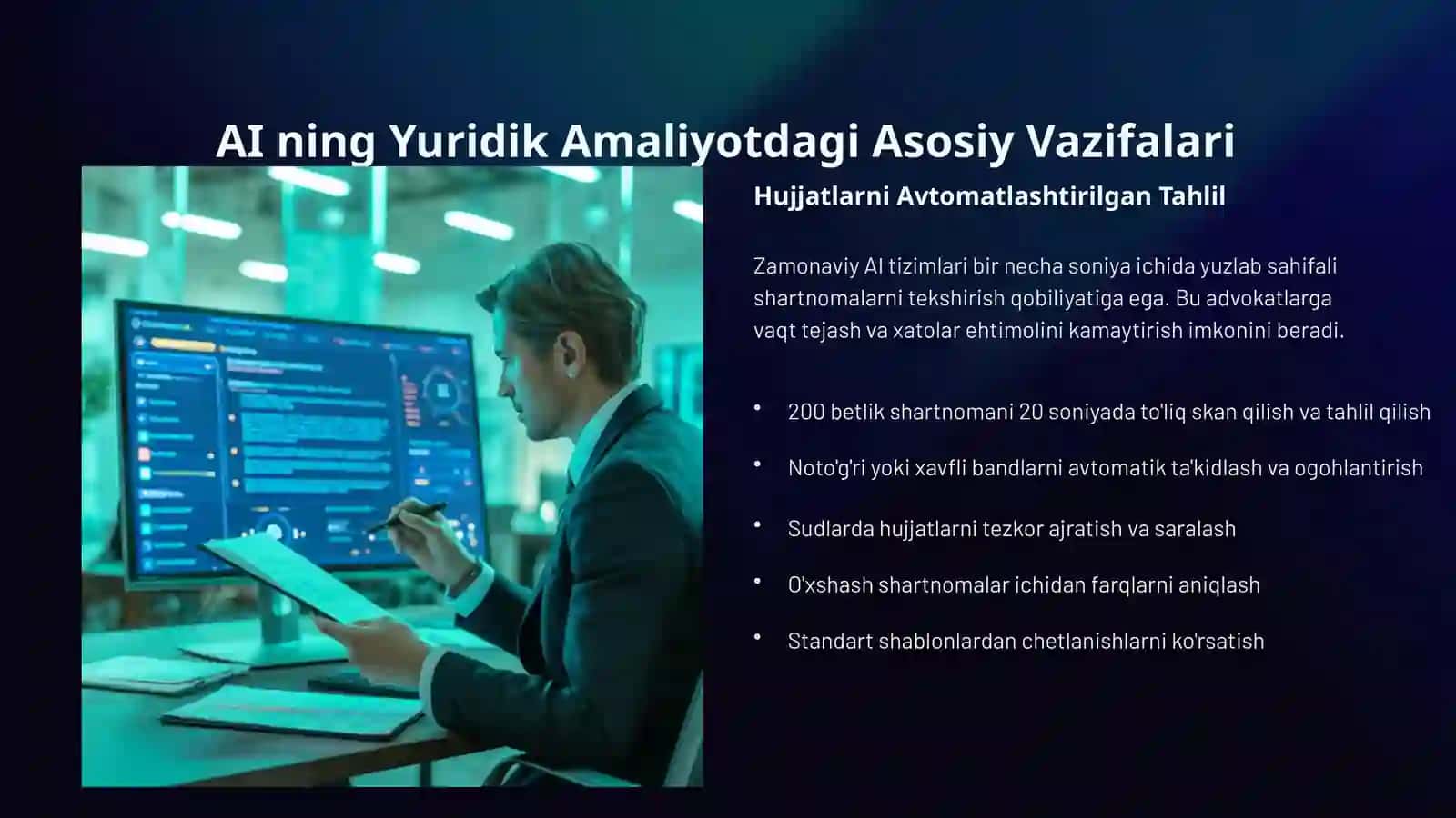 Sun'iy Intellektning Ishlash Tamoyili. Yuridik texnologiyalar. AI, Big Data va Smart Contracts 3